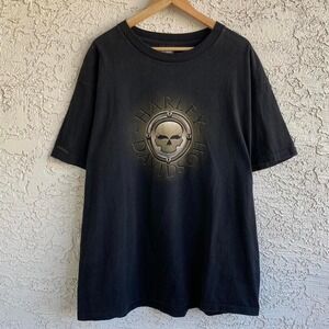 Vintage Harley Davidson Skull Aruba Iguana Graphic Shirt Size XXL